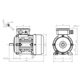 Silnik elektryczny 0,37kW 2800 obr/min. 71B3